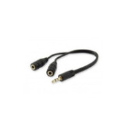 Cable audio mini jack 3.5mm macho a 2 jack 3.5mm hembra