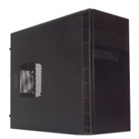 Caja microatx unykach grey rain evo color negro frontal cepillado con regillas laterales usb 2.0 y