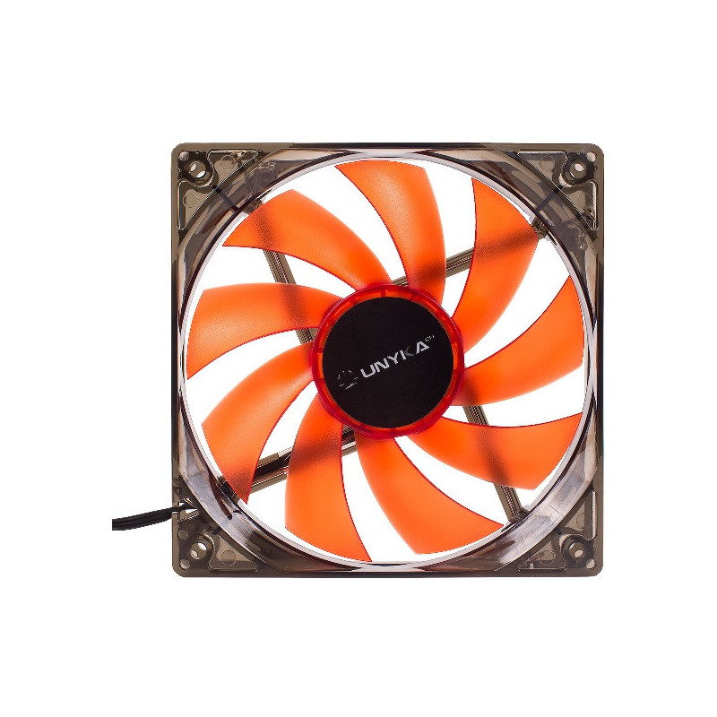 Ventilador interno unykach 120mm translucido con led red 9 aspas
