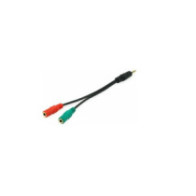 Cable duplicador audio jack 3.5mm 1 macho a dos hembras