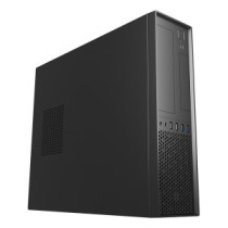 Caja microatx slim unyka slim uk 3001 black posicion horizontal o vertical admite fuente tfx sin fue