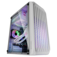 Caja microatx gaming mars gaming mc-s2 white frontal con ventilador frgb ventana lateral sin fuente