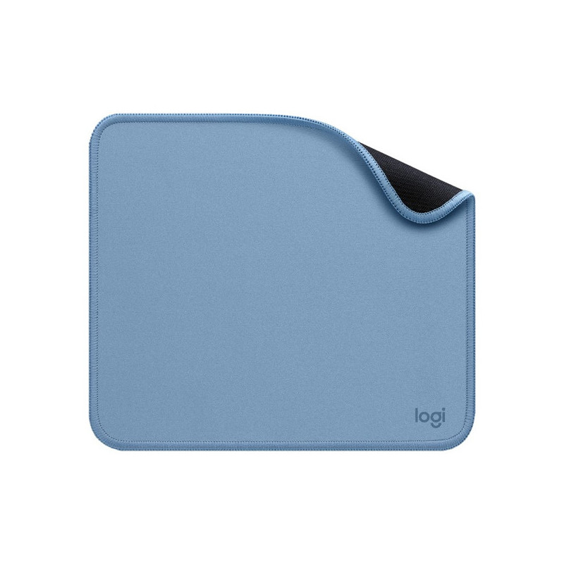 Alfombrilla logitech studio material reciclado pet superficie tela goma antideslizante 230x200mm gri