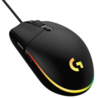 Mouse logitech g203 lightsync rgb 8000dpi 6 botones color negro