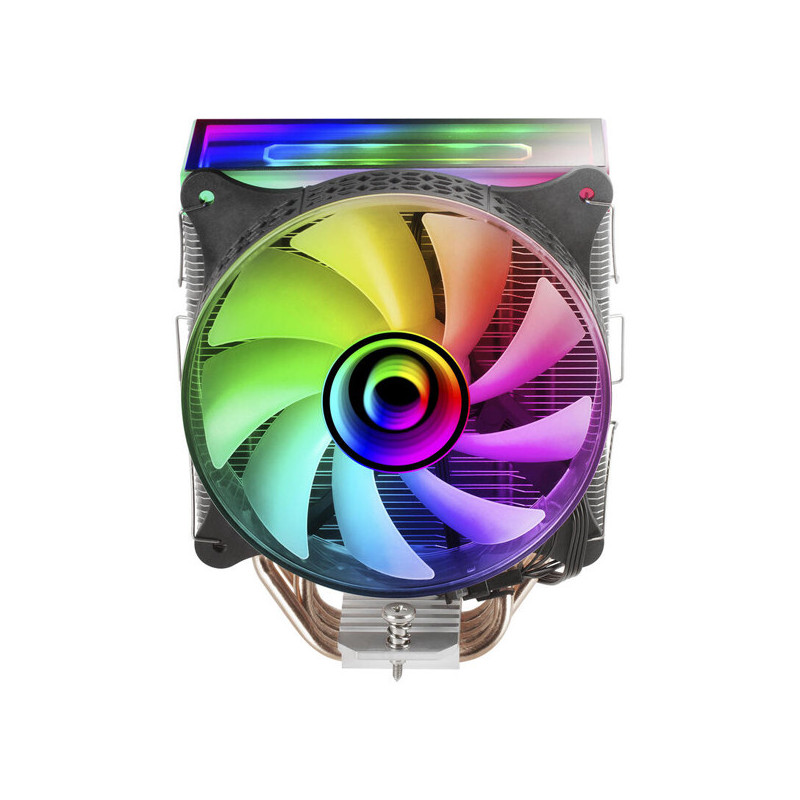 Ventilador con disipador de cpu mars gaming mcpu-vr black dise?o doble espejo infinito 4 headpipes t