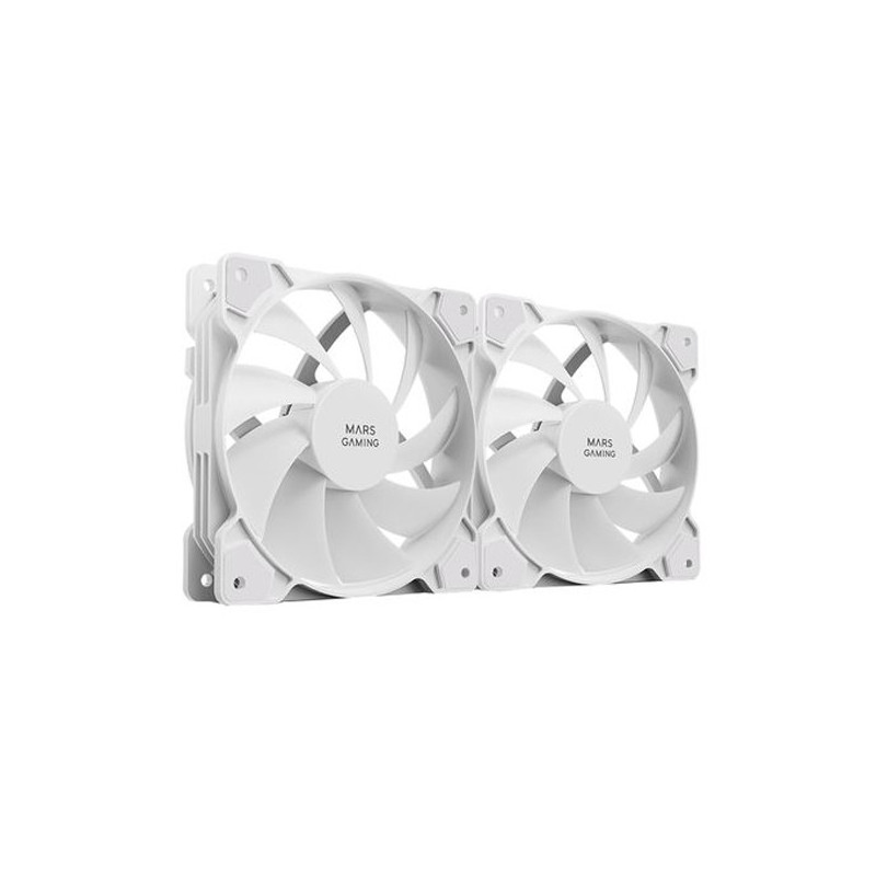 Kit 2xventilador interno mars gaming mf-prox2 white ultra silenciosos fdb bearing antivibraci?n