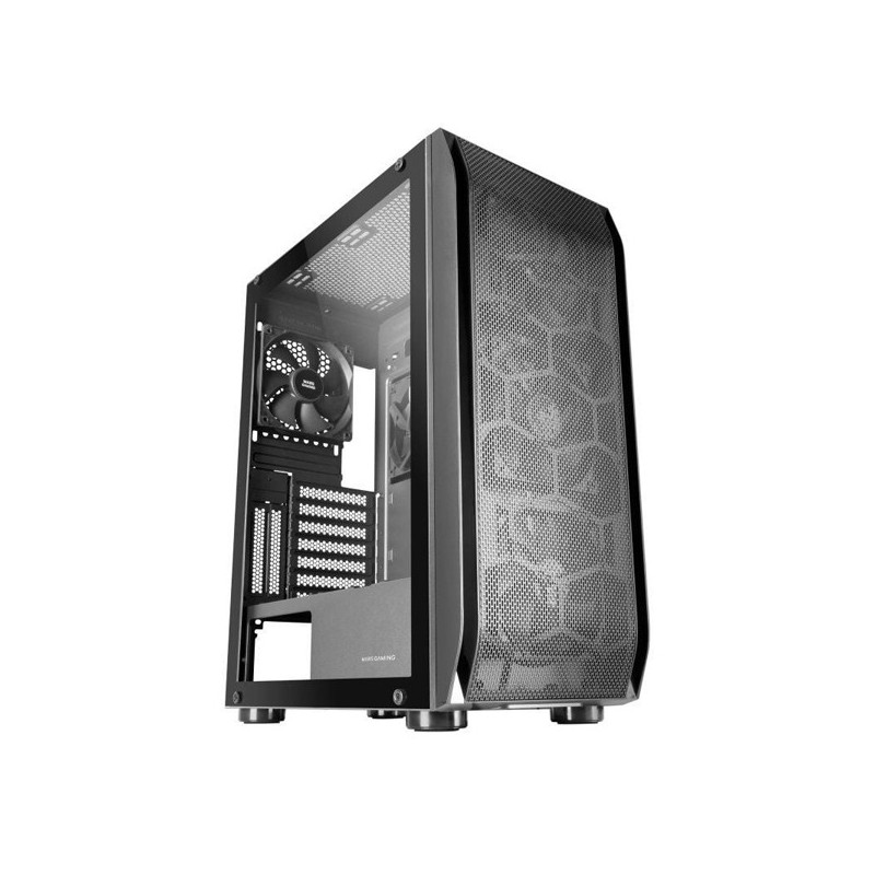 Caja e-atx mars gaming mc-pro2 xxl black laeral creistal templado frontal rejilla con 3