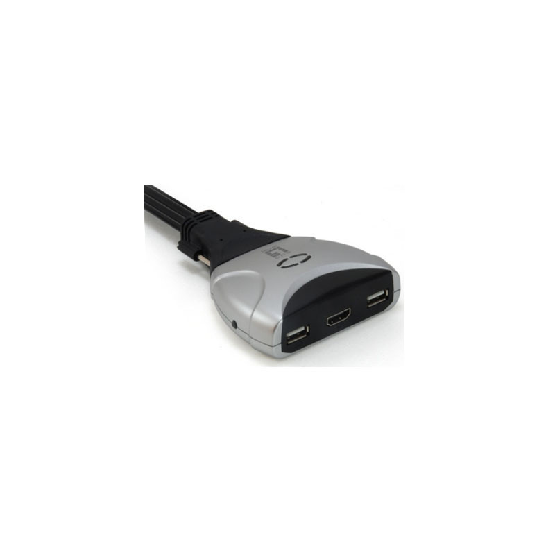 Conmutador automatico level one v/t/m 1a2 cpus hdmi usb con audio cables incluidos