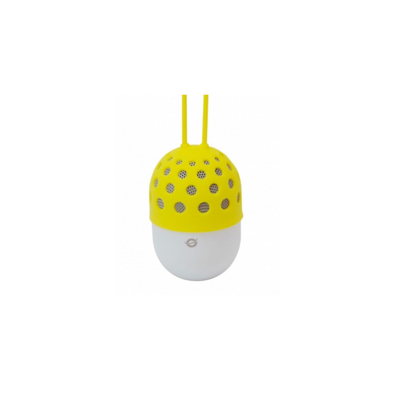 Altavoz bluetooth portable conceptronic con luz led cspkbtwphly color amarillo
