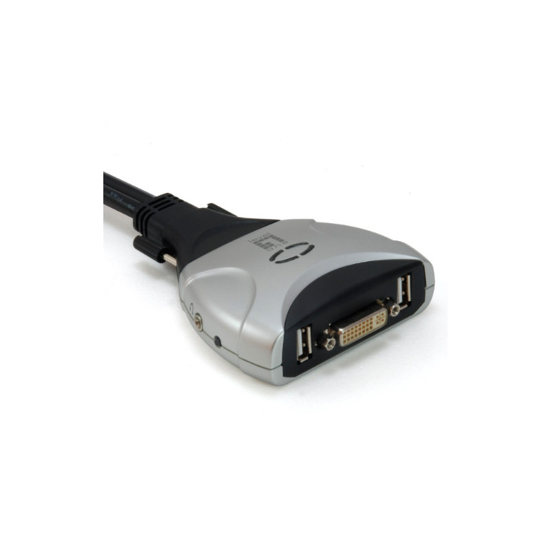 Conmutador automatico level one v/t/m 1a2 cpus dvii usb con audio cables incluidos kvm-0260