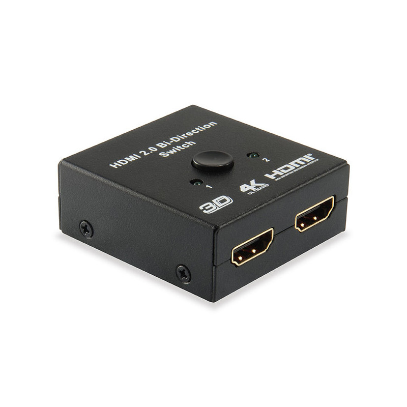 Switch selector hdmi bidirecional equip 2 entradas 1 salida / 1 entrada 2 salidas