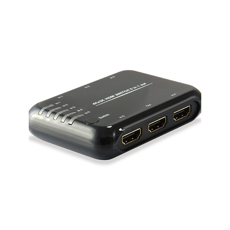 Switch hdmi equip 5 entradas 1 salida hdmi 1.4a 4k dts-hd con mando