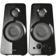 Altavoces 2.0 trust 2.0 tytan 18w rms 36w max autoalimentado usb conexion frontal auriculares negro
