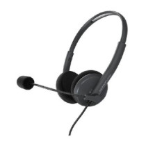 Headset energy sistem office 2+ anthracite diadema ajustable microfono retractil jack 3.5mm y adapta