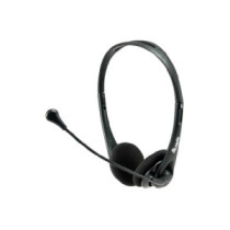 Headset equip life conexion jack 3.5mm microfono flexible control de volumen y mute color negro