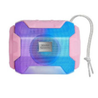 Altavoz bluetooth portable mas gaming msbax pink 10w radio fm, puerto usb y microsd iluminacion rgb