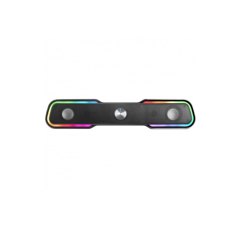 Barra de sonido bluetooth mars gaming msbx black 10w rms iluminacion rgb dinamico procesador dsp