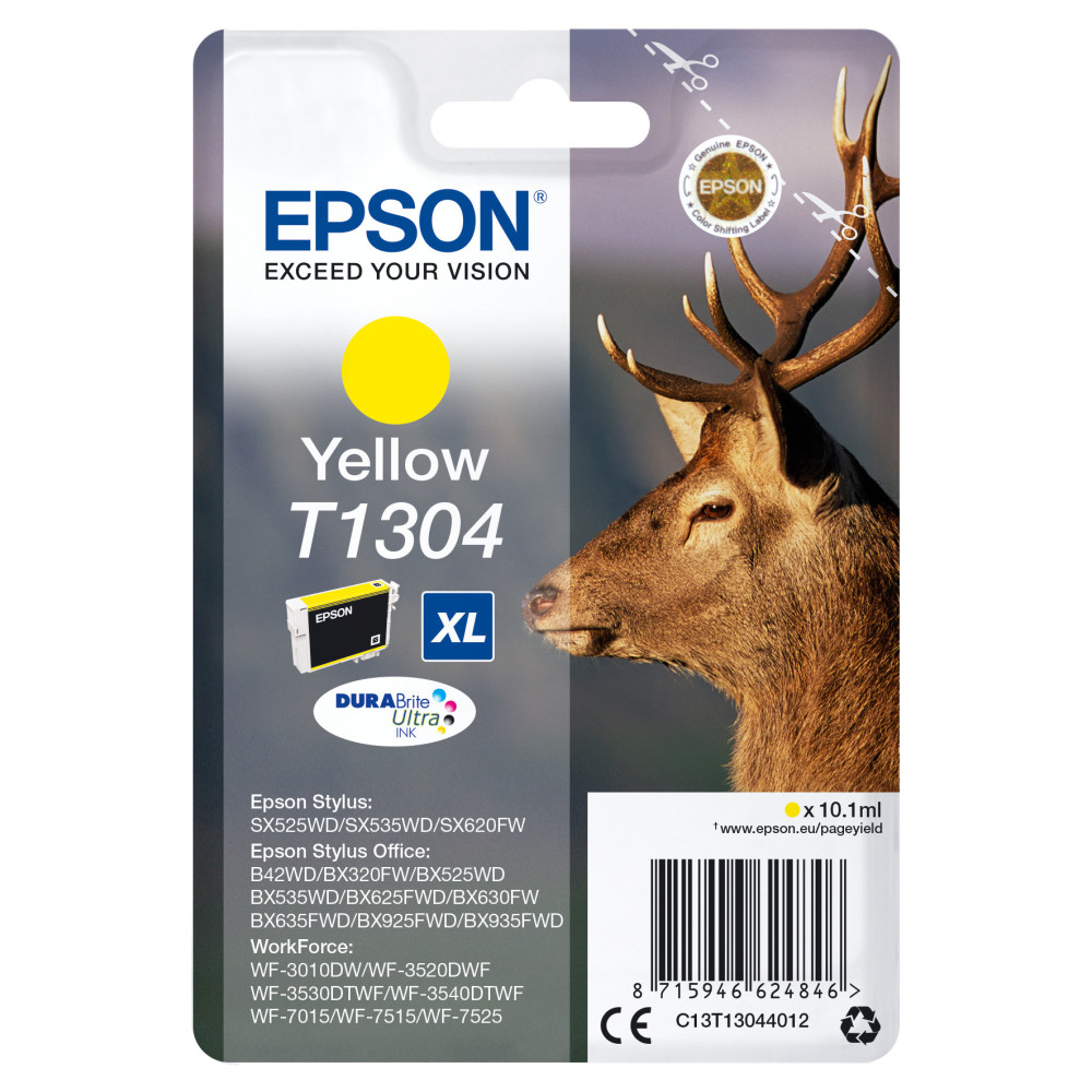 Tinta original epson t1304 amarillo c13t13044012 10.1ml