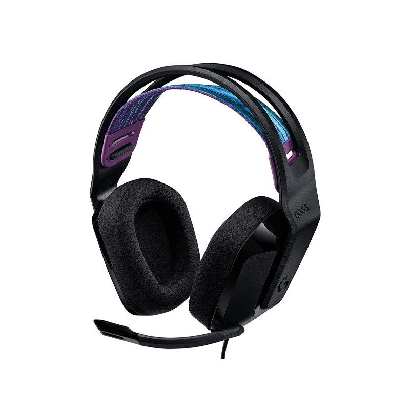 Headset logitech g335 diadema suspension transductores 40mm jack 3.5mm multiplataforma blanco