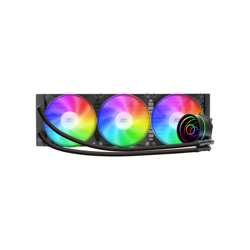 Sistema de refrigerancion liquida mars gaming ml-one360 black 3x(12x12) iluminacion frgb tpd 550w pa