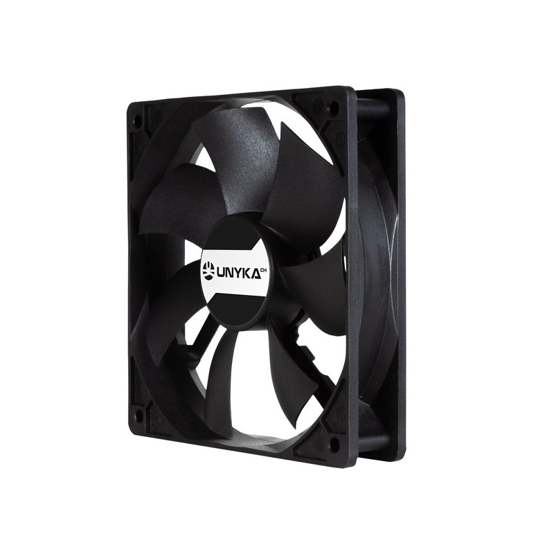 Ventilador interno unyka 120mm doble bola connector 4 pines con control de temperatura