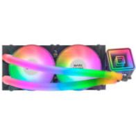 Sistema de refrigeracion liquida mars gaming ml-ultra240 black 2x12cm argb tpd 500w intel y amd