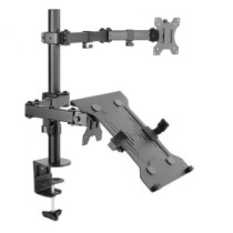 Soporte de mesa equip 650119 para 1 pantalla 13\-32\" doble brazo 2 pantallas o 1 pantalla + 1 portat"