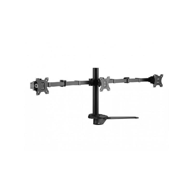 Soporte de mesa con base equip 650125 para 3 pantallas 13\-27\" doble brazo vesa standard hasta 8kg"
