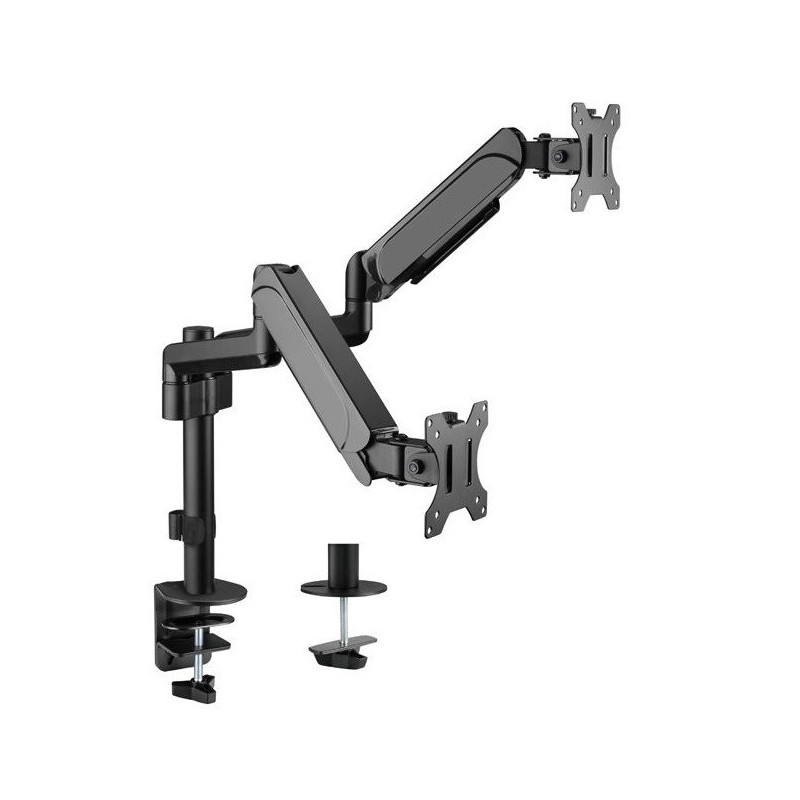 Soporte de mesa equip 650133 para 2 pantallas 17\ - 32\" muelle de gas equip"