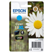 Tinta original epson t1812 xl cian c13t18124022 6.6ml   con alarma