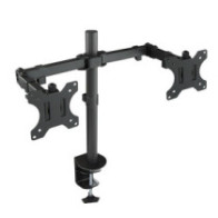 Soporte de pared orientable tooq lp7866tn-b para pantalla 37\- 80\" doble brazo dual con giro e incli"