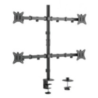 Soporte de mesa equip 650159 para 4 pantallas 17\-32\" doble brazo articulado vesa standard hasta 9kg"