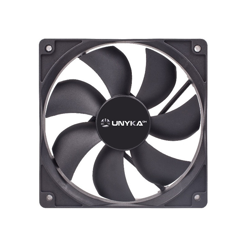 Ventilador interno unyka 120mm color negro 7 aspas