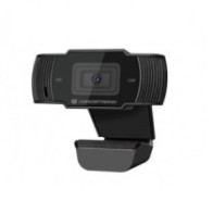 Webcam hd conceptronic amdis 1080p interpolado usb 3.6mm 30fps angulo vision 68? microfono integrado