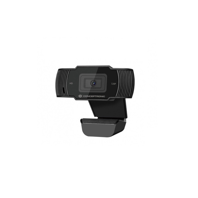 Webcam hd conceptronic amdis 1080p interpolado usb 3.6mm 30fps angulo vision 68? microfono integrado