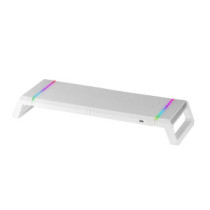 Stand de sobremesa para 1 pantallas mas gaming mgs-one wihte ajustable a 3 tama?os puerto usb 2.0 e