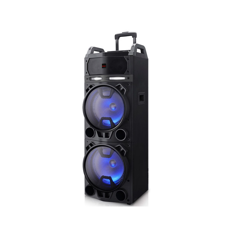 Altavoz bluetooth trolley aiwa kbtus-900 bluetooth 4.2 salida 100w rms bateria 7000mah radio fm 2 mi