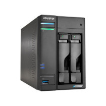 Servidor nas asustor lockerstor as6702t 2 bahias 3.5\ 4 x m.2 nvme celeron n5105 quad jasper lake 2."