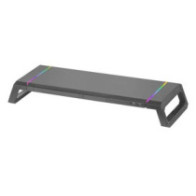 Stand de sobremesa para 1 pantallas mars gaming mgs-one black ajustable a 3 tama?os puerto usb 2.0 e