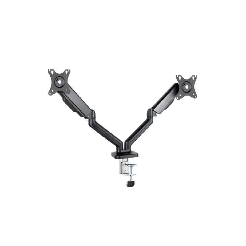 Soporte de mesa tooq db5132tnr-b para 2 pantallas 17\ a 32\" max 9kg vesa 75x75 y 100x100 engro"