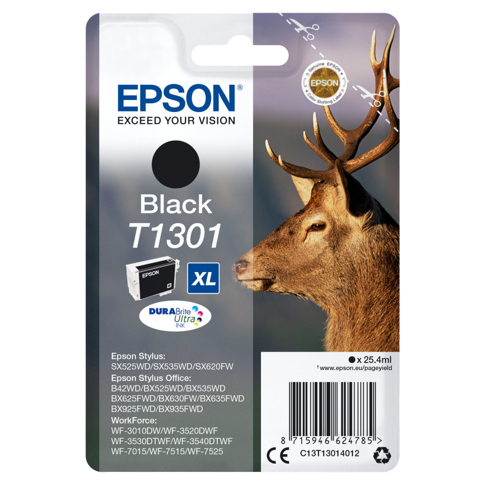 Tinta original epson t1301 negro c13t13014012 10.1ml