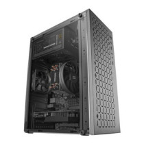Caja microatx gaming mars gaming mc-1000 black frontal metal-mesh ventana lateral completa sin fuent