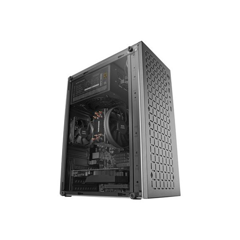 Caja microatx gaming mars gaming mc-1000 black frontal metal-mesh ventana lateral completa sin fuent
