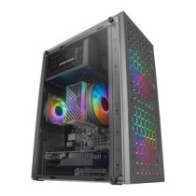 Caja microatx gaming mars gaming mc-core black frontal metal-mesh con 2 ventiladores frgb 120mm vent