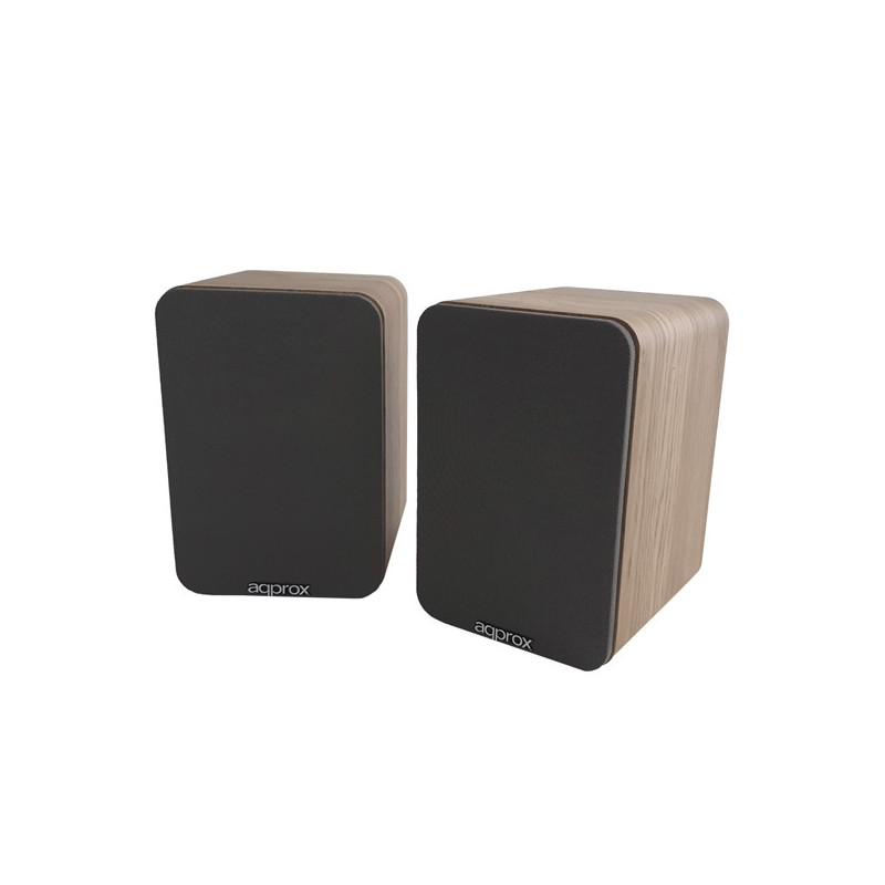 Altavoces 2.0 bluetooth autoamplificados approx appspk02wd 30w por canal bt5.0 rca optical coaxial u