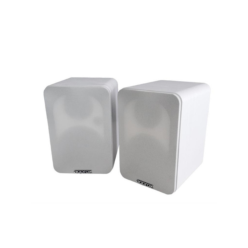 Altavoces 2.0 bluetooth autoamplificados approx appspk02wh 30w por canal bt5.0 rca optical coaxial u