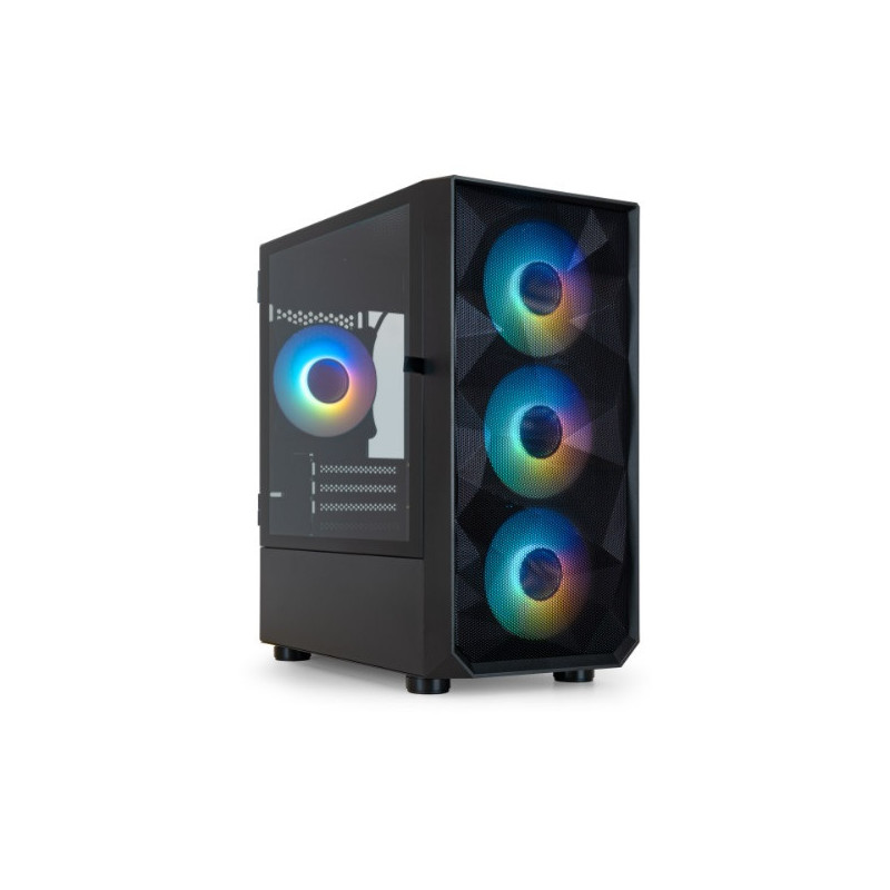 Caja microatx gaming tooq tqgcc901-b \seizure\" negra micro atx/mini itx ventala lateral con bisagra"