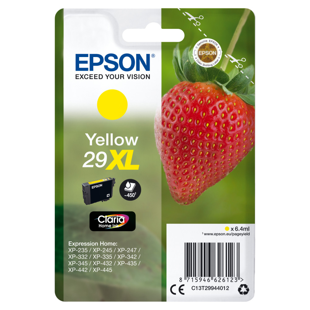 Tinta original epson t2994 xl amarillo c13t29944012 6.4ml