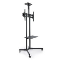 Soporte de suelo con ruedas tooq fs1470m-b para pantallas de 37\-70\" max. 50kg vesa max. 600x400 neg"
