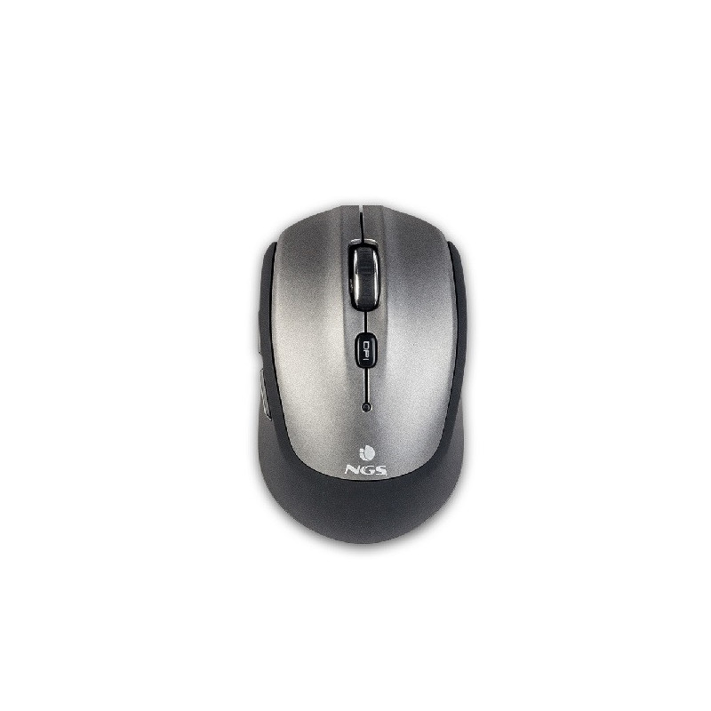 Mouse ngs wireless y bluetooth frizz 1000/1600 dpi con 5 botones color plata/negro
